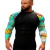 Red Plume Mens Athletic Long Sleeve Compression Shirts/Mens Cool Compression Top for Sports view 2