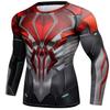 Red Plume Mens Athletic Long Sleeve Compression Shirts/Mens Cool Compression Top for Sports view 2