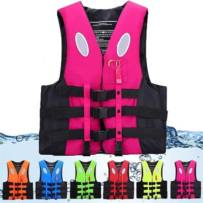 BaHeLs Adult Kayak Vest High Buoyancy Swim Vest Women's Men's Adjustable Safety Jacket Swimming Fishing Outdoor Water SportsSurfing, Rafting, Kayaking (Color : Pink, Size : X-Large)