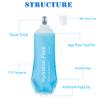 AXEN 250ML Soft Flask, TPU Foldable Running Hydration Flask, Soft Collapsible Water Bottle for Hydration Pack Cycling Marathon Running Hiking view 3