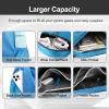 Hoedia Sports Drawstring Backpack - String Swim Gym Bag with Shoes Compartment and Wet Proof Pocket for Women/Men (Sky Blue) view 4