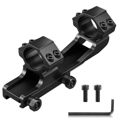 KKIKK 1 inch Scope Mount, 7075 Aviation Aluminum Sporting Optics, Cantilever Scope Mounts for Picatinny Rail