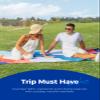Diveblues Beach Picnic Blanket, Dual Layer, Sandproof Water Resistant Beach Blanket, Packable, Washable, Great for Camping, Outdoors, Festivals, 71"x95" Large Size for Family Trip view 3