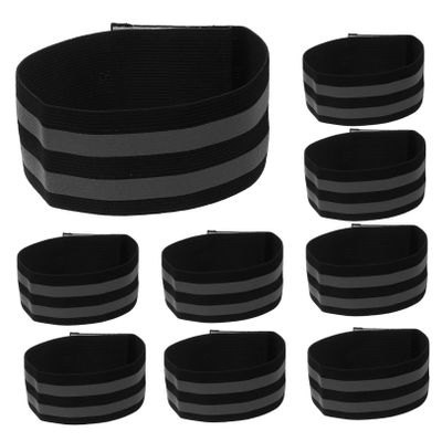 Yardwe 10pcs Reflective Straps for Wrist Running Belt High Visibility for Night Safety