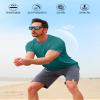 Men's Swim Shirts Quick Dry Rash Guard UPF 50+ Sun Protection Fishing Beach Water Shirts Short Sleeve Emerald Green view 4
