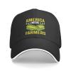 America Needs Farmers Flag Make Farmers Great Again Baseball Cap Adjustable Fashion Casquette Casual Duck Tongue Hat for Men Women17 Black view 1