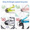 FORTOP Bike Training Wheels, Pair of Heavy Duty Rear with Stabilizers Mounted Kit for Kids Boy Girls Bikes of Single Speed Bicycle with 12 14 16 18 20 Inch - Yellow view 4