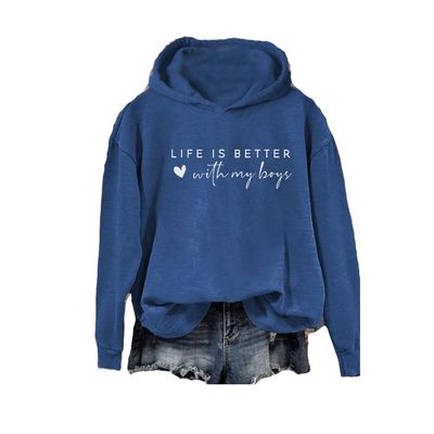 Life Is Better With My Shirt Plus Size Life Is Better With My Sweatshirt Life Is Better With My Sweat Shirt Blue