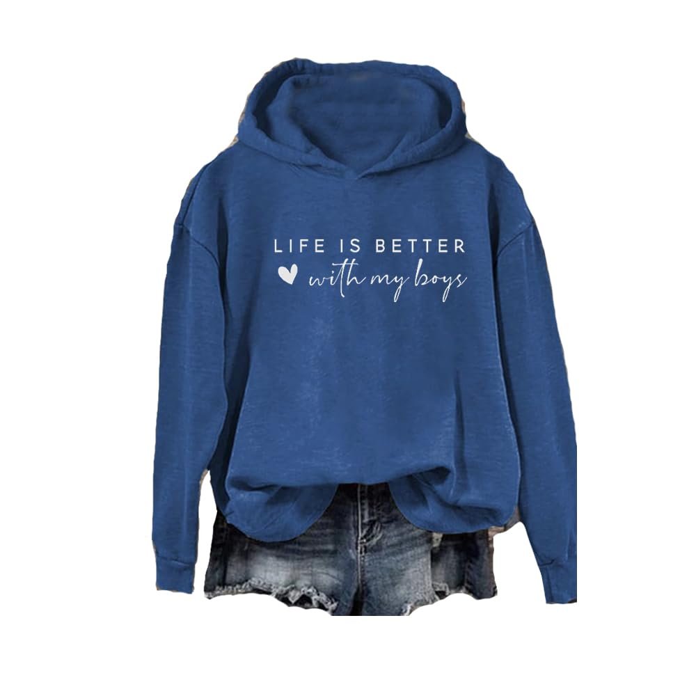 Life Is Better With My Shirt Plus Size Life Is Better With My Sweatshirt Life Is Better With My Sweat Shirt Blue