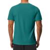 Men's Swim Shirts Quick Dry Rash Guard UPF 50+ Sun Protection Fishing Beach Water Shirts Short Sleeve Emerald Green view 2