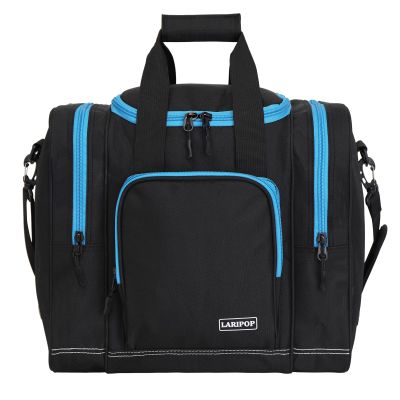 LARIPOP Bowling Ball Bag - Single Ball Tote with Padded Holder - Fits Shoes up to Mens Size 14 and Bowling Accessories