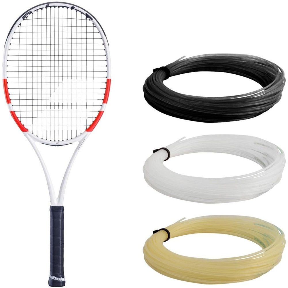 Babolat Pure Strike 98 16x19 Tennis Racquet (4th Gen) - Strung with 16g White Syn Gut at Mid-Range Tension (4 1/2" Grip)