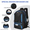 LARIPOP Lacrosse Bag Durable Equipment Backpack with 2 Stick Holders, Dedicated Helmet Compartment for Field Hockey, Youth & Adult Players view 4