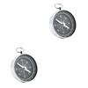 BESPORTBLE 2sets Portable Compass Keychain Aluminum Hanging Pendant Durable Outdoor Accessory for Hiking Camping Present for Friends 2pcs*2 view 1