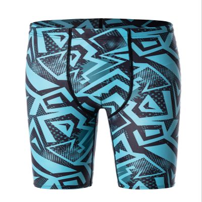 DEVOROPA Boys' Swim Jammers Youth Competitive Swim Team Suit Quick Dry Athletic Swimming Shorts UPF 50+ Abstract A L