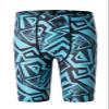 DEVOROPA Boys' Swim Jammers Youth Competitive Swim Team Suit Quick Dry Athletic Swimming Shorts UPF 50+ Abstract A L view 1