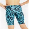 DEVOROPA Boys' Swim Jammers Youth Competitive Swim Team Suit Quick Dry Athletic Swimming Shorts UPF 50+ Abstract A L view 3