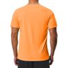 Men's Swim Shirts Quick Dry Rash Guard UPF 50+ Sun Protection Fishing Beach Water Shirts Short Sleeve Orange view 2
