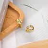Bow Hoop Earrings, Gold Bow Earrings Minimalist Elegant Ribbon Bowknot Earrings Small Huggie Hoops Earrings Fashion Statement Jewelry Gift for Women Girls view 4