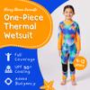 Cheekaaboo Long Sleeve Sunsafe Suit for Kids 412 | 2.5mm Neoprene Core Thermal Swimsuit with Stretch Spandex Sleeves | UPF 50+ Sun Protection view 2