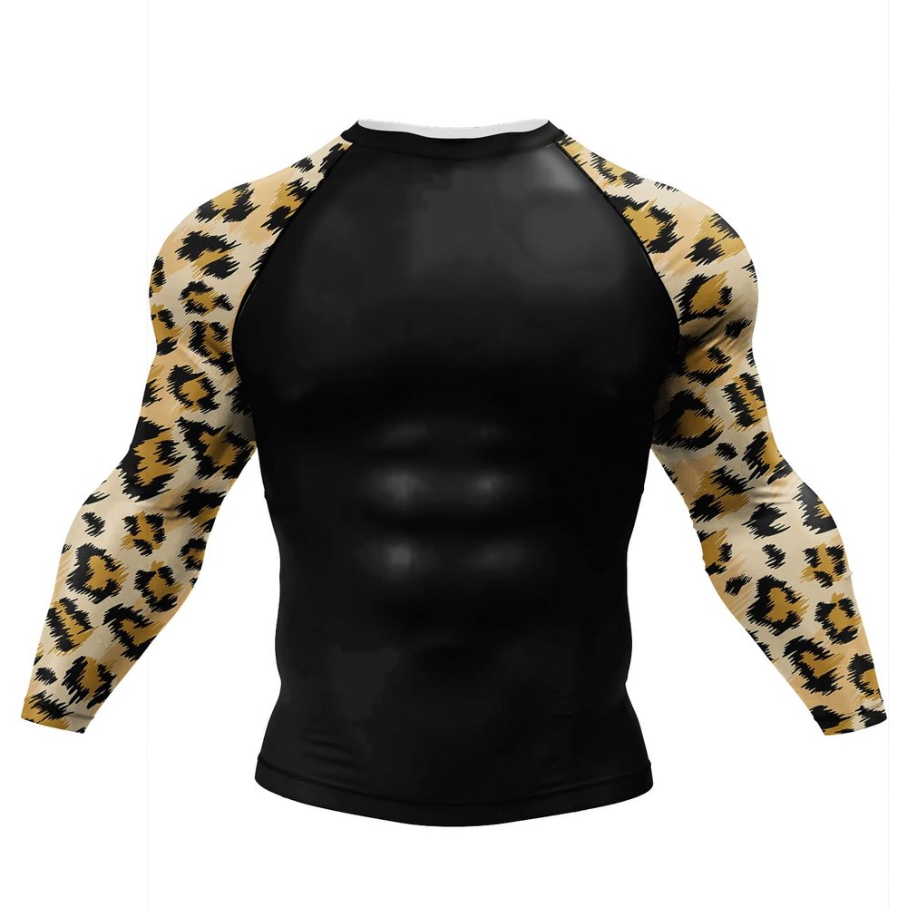Red Plume Mens Athletic Long Sleeve Compression Shirts/Mens Cool Compression Top for Sports