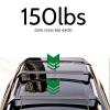 VERBANA Roof Rack Cross Bar Compatible with Suzuki Vitara 2015-2023 with Lock Aluminum Cross Bars Lockable Crossbar Luggage Rack for Rooftop Cargo Carrier Luggage Kayak Canoe Bike Snowboard (Black) view 3