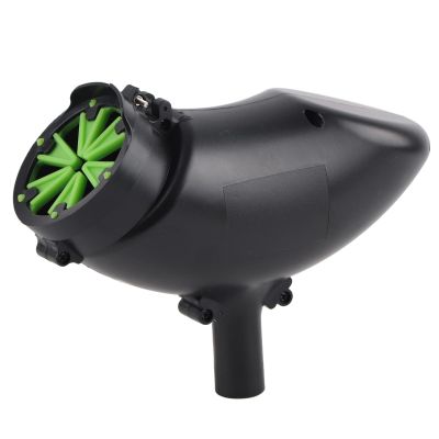 Vomeko Sports Paintball Hopper, Outdoor Paintball Hopper,Lightweight and Durable 200-Round Plastic Hopper, Equipped with a Speed Feed Loader