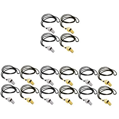 BESPORTBLE 16pcs Whistle Lanyard Outdoor Survival Whistles for Camping Hiking Emergency and Sports Loud Sound for Signaling and Safety