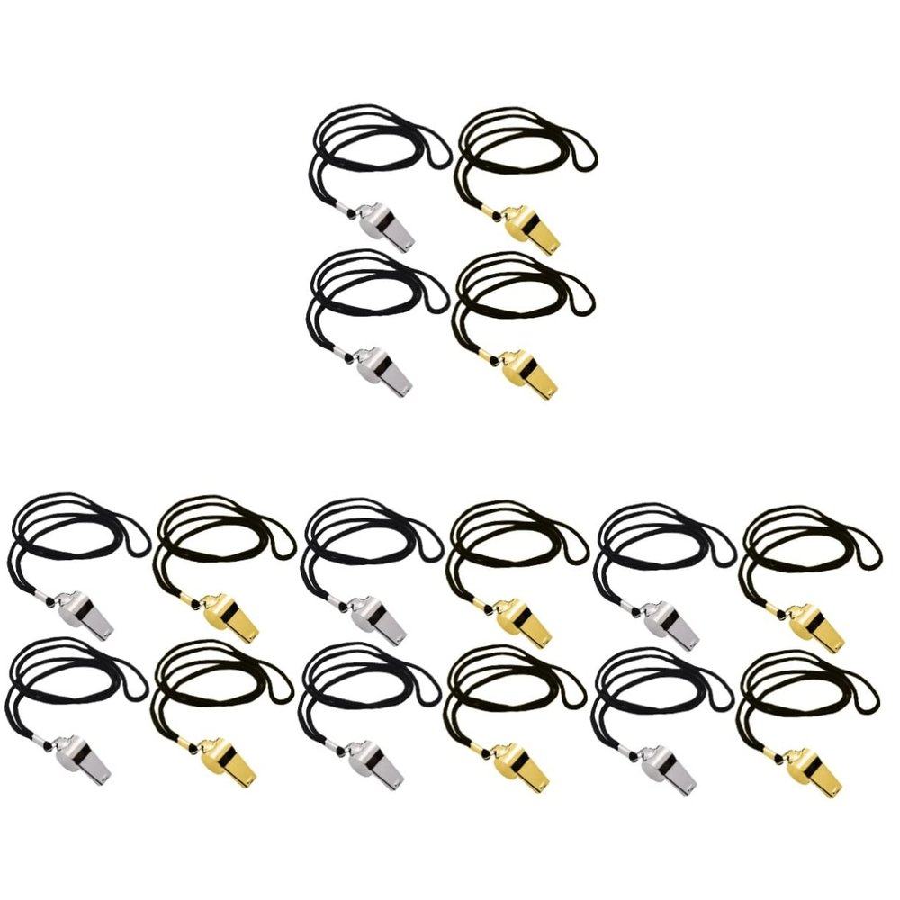 BESPORTBLE 16pcs Whistle Lanyard Outdoor Survival Whistles for Camping Hiking Emergency and Sports Loud Sound for Signaling and Safety