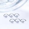 Qiwnswoy Titanium Nose Rings Studs - 20G Astm F136, 1.5mm Diamond CZ Nose Rings for Women & Men view 2