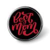 FLYiFE Best Mom Ever Happy Mothers' Day Pins Round Badge Circle Button Brooch for Women Men Cap Hat Bag Backpack T-Shirts Pullovers Jackets view 1