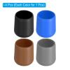 PATIKIL Fishing Rod Butt Cushion, 4 Pcs Silicone Fish Rods Seat Cushions Protector Cap End, Small, Black, Blue, Brown, Gray view 3