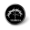 FLYiFE Yeshua Jesus Christian Pins Round Badge Circle Button Brooch for Women Men Cap Hat Bag Backpack T-Shirts Pullovers Jackets view 1