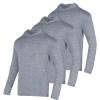 3 Pack Men's Sun Protection Hoodie UPF 30+ Long Sleeve Rash Guard Tee Moisture Wicking Pullover T-Shirts(Grey 2XL) view 1