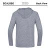 3 Pack Men's Sun Protection Hoodie UPF 30+ Long Sleeve Rash Guard Tee Moisture Wicking Pullover T-Shirts(Grey 2XL) view 3