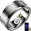 TedmAr Smart Ring for Men Women, Smart Rings Activity Tracker with APP for Fitness Sleep Pedometer Exercise Calories Burned,Silver,US11 view 1
