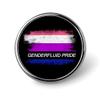FLYiFE Genderfluid Pride Flag Pins Round Badge Circle Button Brooch for Women Men Cap Hat Bag Backpack T-Shirts Pullovers Jackets view 1