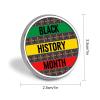 FLYiFE I Am Black History Month Pins Round Badge Circle Button Brooch for Women Men Cap Hat Bag Backpack T-Shirts Pullovers Jackets, Circular view 2