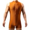 SPNSSTCR Men Wrestling Singlets Bodysuit Boxers Zipper Yoga Gym Fitness Athletic Supporters Seamless Jumpsuits Leotard view 2