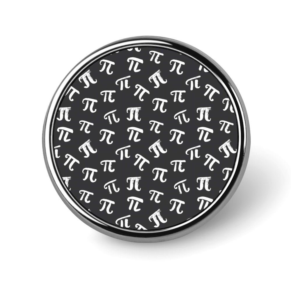 FLYiFE Funny Mathematical Happy Pi Day Pins Round Badge Circle Button Brooch for Women Men Cap Hat Bag Backpack T-Shirts Pullovers Jackets