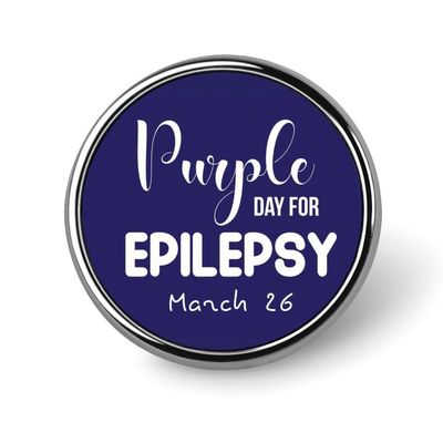 FLYiFE Epilepsy Awareness Day Pins Round Badge Circle Button Brooch for Women Men Cap Hat Bag Backpack T-Shirts Pullovers Jackets, Circular