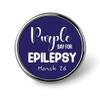 FLYiFE Epilepsy Awareness Day Pins Round Badge Circle Button Brooch for Women Men Cap Hat Bag Backpack T-Shirts Pullovers Jackets, Circular view 1