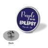 FLYiFE Epilepsy Awareness Day Pins Round Badge Circle Button Brooch for Women Men Cap Hat Bag Backpack T-Shirts Pullovers Jackets, Circular view 3