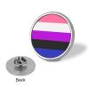 FLYiFE Genderfluid Pride Flag Pins Round Badge Circle Button Brooch for Women Men Cap Hat Bag Backpack T-Shirts Pullovers Jackets view 3