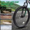 Ecarpat 26 inch Full Suspension Mountain Bike, 21-Speed Mountain Bicycle with Dual Disc Brakes, Steel Frame MTB Bike for Adult Mens Outdoor, Gray view 2