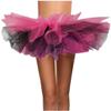 WDPL Women's Mini Ballet Halloween Tutu Costume Tulle Skirt Rose Black X-Large view 1