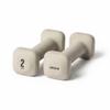WeGym SafeGrip Square Dumbbells with Anti Slip Handles, Aesthetic Free Weights for Home Workouts, Stable Design Prevents Rolling during Floor Exercises (2LB, Pair Sandstone) view 1