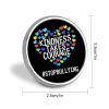 FLYiFE Unity Day - Kindness Takes Courage Anti Bullying Orange Pins Round Badge Circle Button Brooch for Women Men Cap Hat Bag Backpack T-Shirts Pullovers Jackets view 2