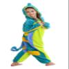 ATOZ Unisex Children Animal Chameleon Onesie, Halloween Costume Pajamas Christmas Cosplay Sleepwear For Boys Girls 8-9Y view 3