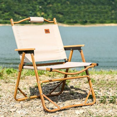 BREZO Folding Chairs, Foldable Stool, Outdoor Folding Chair Camping Chair, Super Portable Stool Picnic Beach Chair, Great for Camping Picnic Park (Color : A, Size : M), Medium